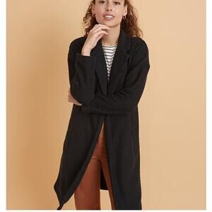 Marine Layer Black birdseye coat